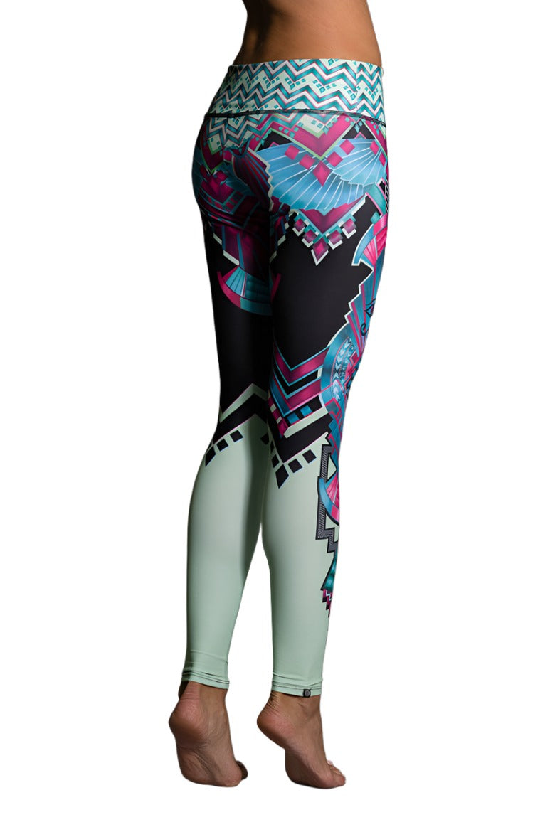 Onzie Hot Yoga Graphic Leggings 229 - Cleo - Back View