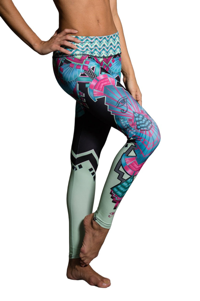 Onzie Hot Yoga Graphic Leggings 229 - Cleo - Side View