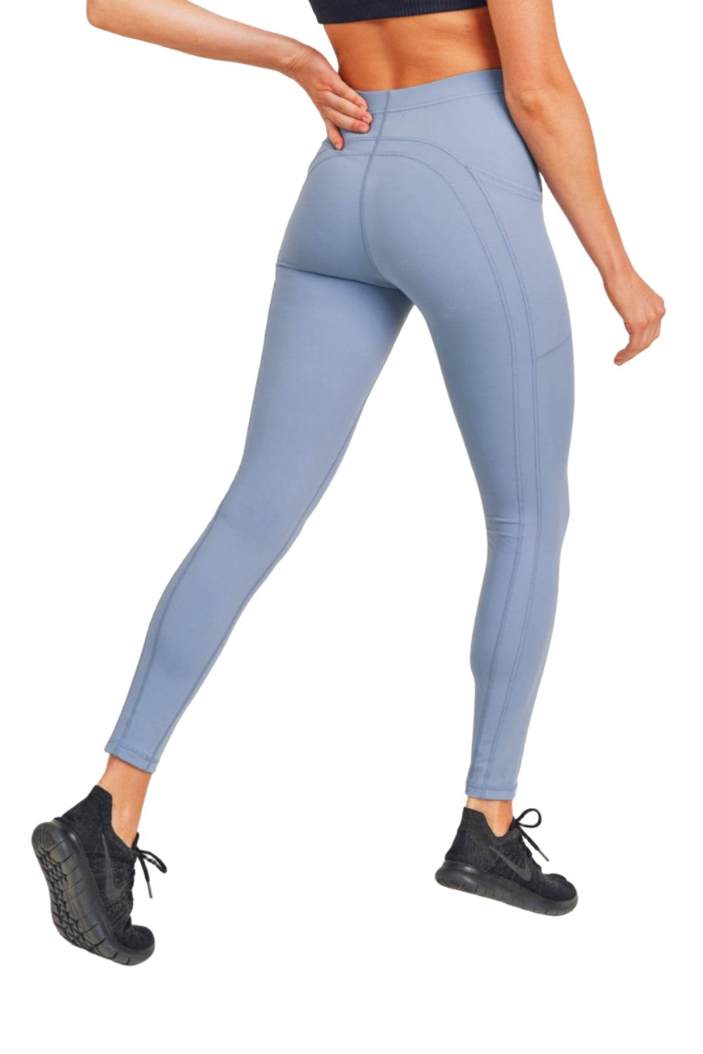 MonoB Zig Zag Perforated Mineral Wash Seamless Leggings – CLOTHES