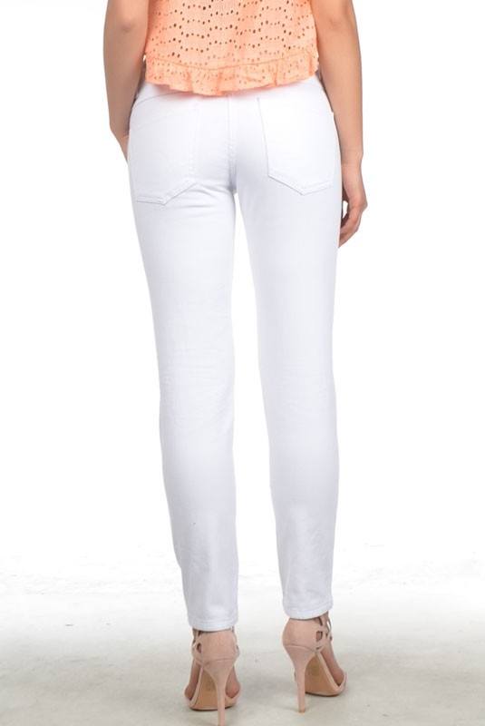 Signature 8 Relaxed Fit White Jeans IP629W - rear view