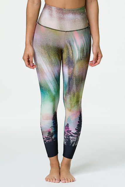 Onzie Flow Highrise Basic Midi - Northern Lights - Front View