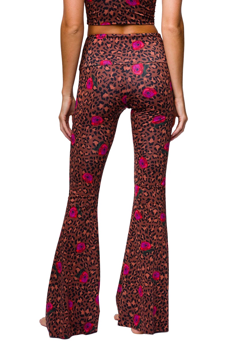 Onzie Flare Pant 2045 - Pretty Wild - rear view
