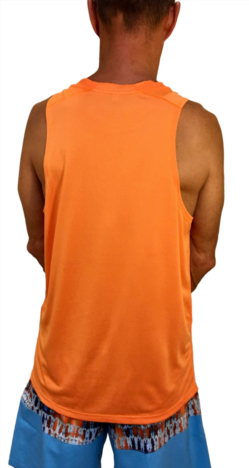 Onzie Hot Yoga Mens Muscle Tank 700 - Sol - rear view