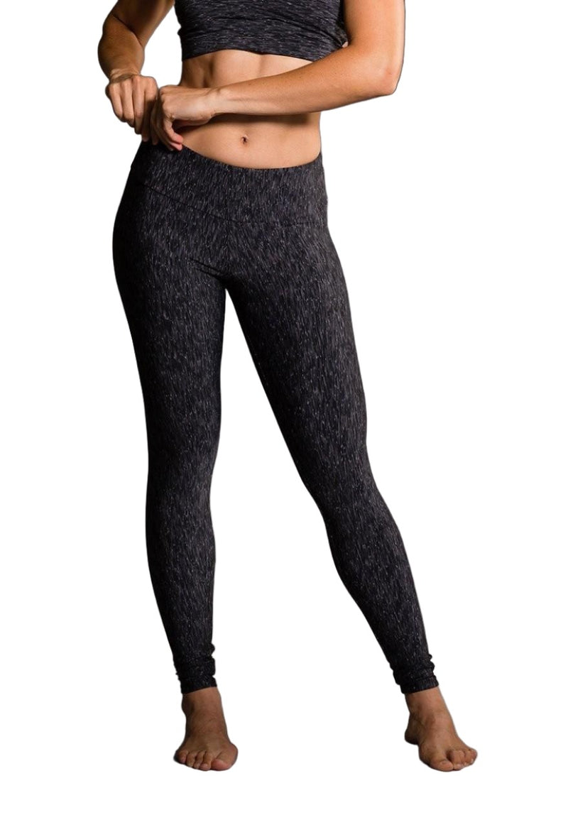 Onzie Hot Yoga Leggings 209 - Slate Heather - Front View