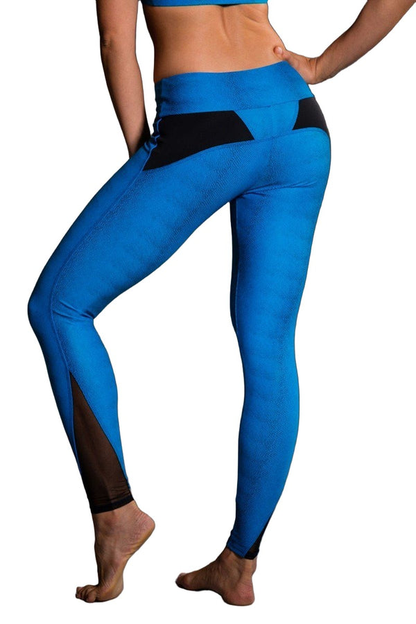 Onzie Hot Yoga Shaper Legging 291 - Blue Venom - rear view
