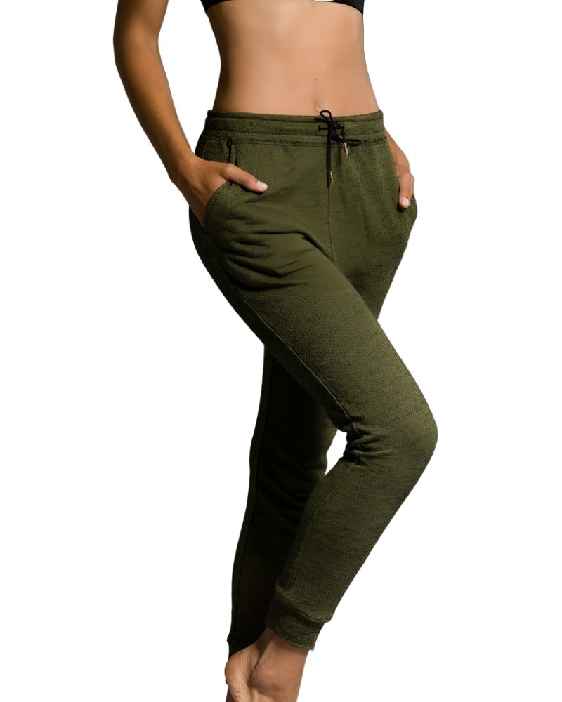 Onzie Spa Sweatpant 2038 Moss - side view