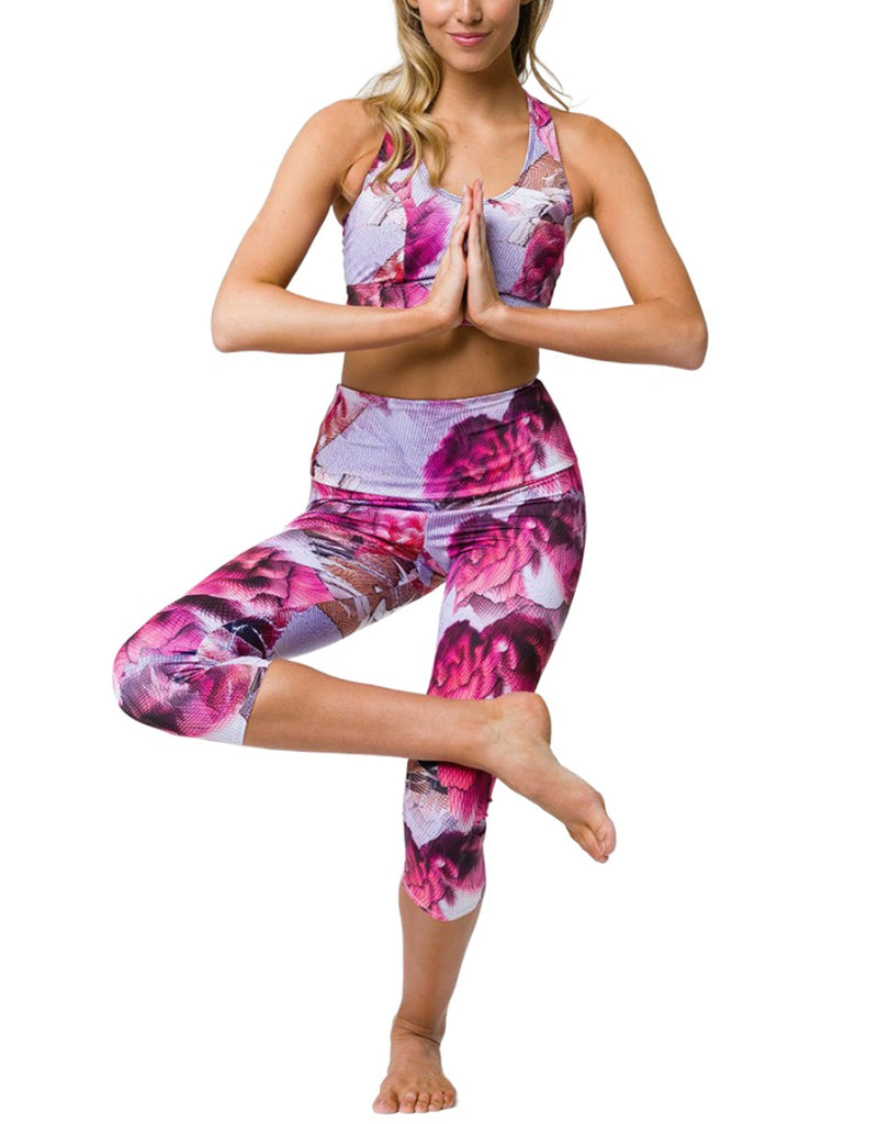 Onzie High Waisted Yoga Capris 2206 - Vogue - front view