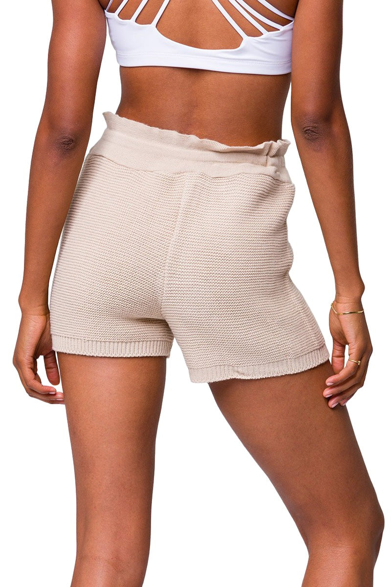 Onzie Cozy Knit Shorts 2263 - Cuban Sand