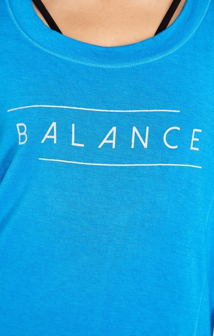 good hYOUman Jules Balance Open Back Sweatshirt 127176 - Azure Blue - close view