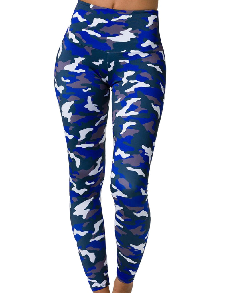 Onzie Hot Yoga High Rise Legging 228 - Midnight Camo - front view