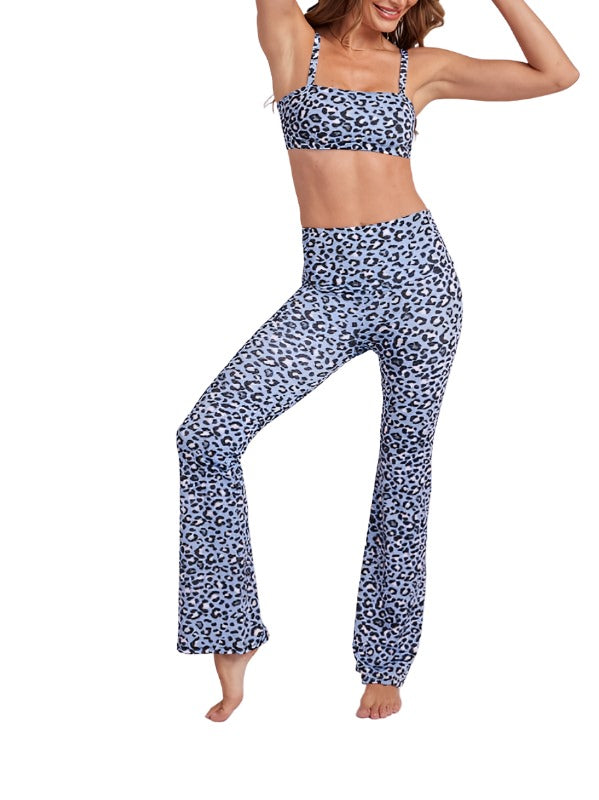 Onzie Studio Flare Pant 2284 - On the Prowl - Front View