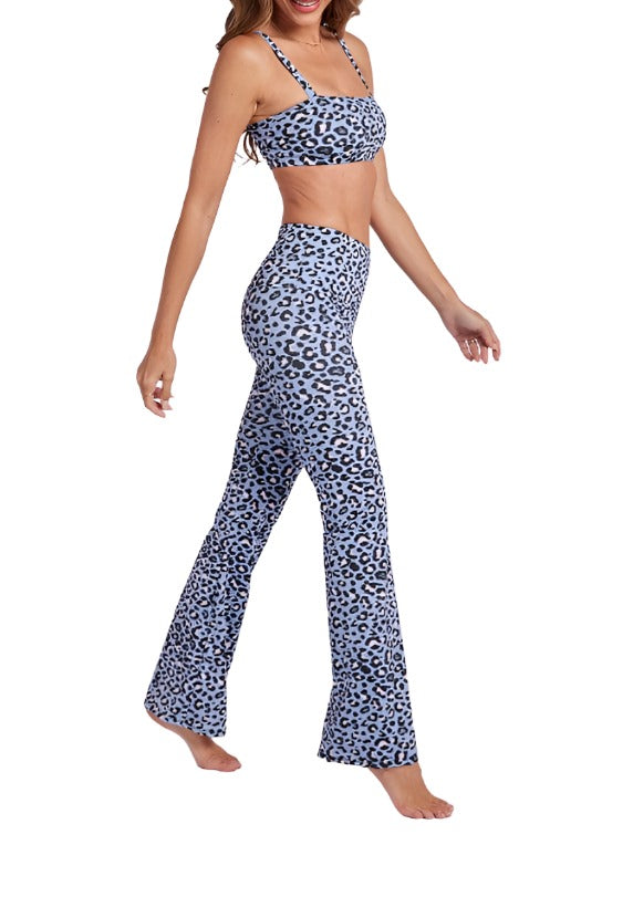 Onzie Studio Flare Pant 2284 - On the Prowl - Side View