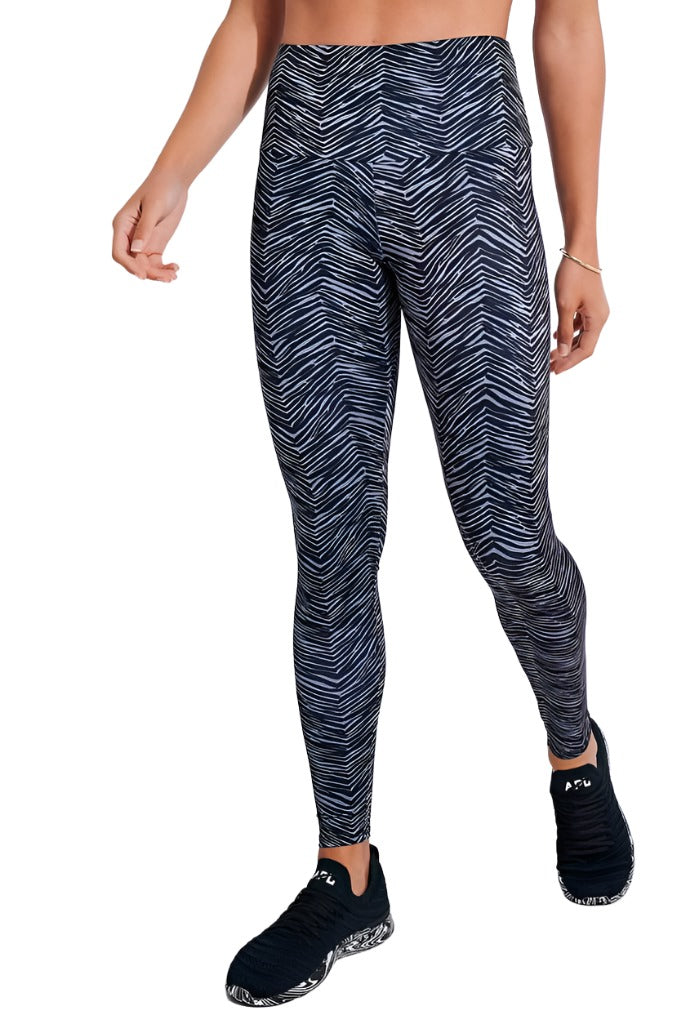 Onzie Hot Yoga High Rise Legging 228 - Ripple - front view