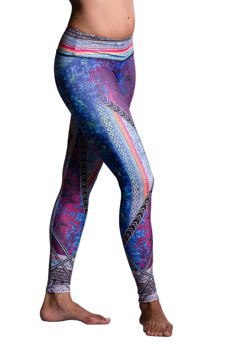 Onzie Hot Yoga Graphic Leggings 229 - Indo Mix - Side View