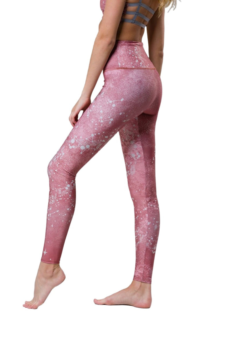 Onzie Hot Yoga High Rise Legging 276 - Copper Constellation - side view