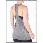 NUX USA Seamless Heather Tank T491 - rear view
