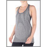 NUX USA Seamless Heather Tank T491 - front view
