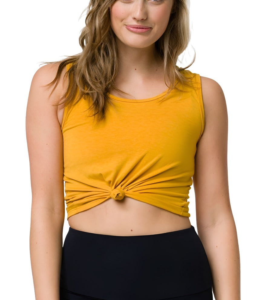 Onzie Women Hot Yoga Knot Crop Top 3050 | Fitness Fashions