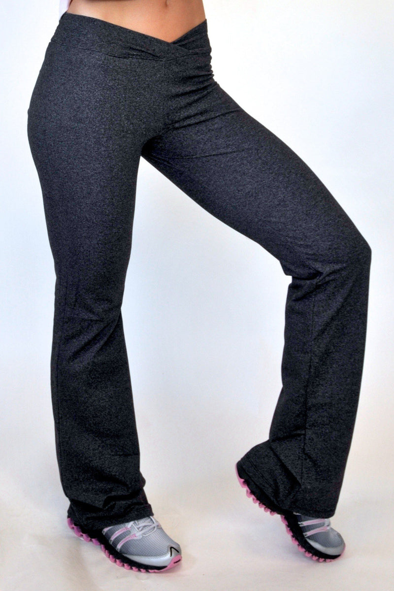 One Step Ahead V Straight Leg Pant 260 - charcoal - side view