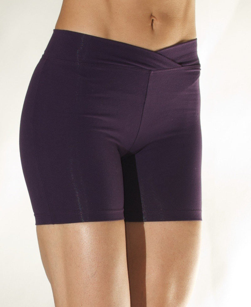 One Step Ahead V Front Shorts 208V - Eggplant - front view