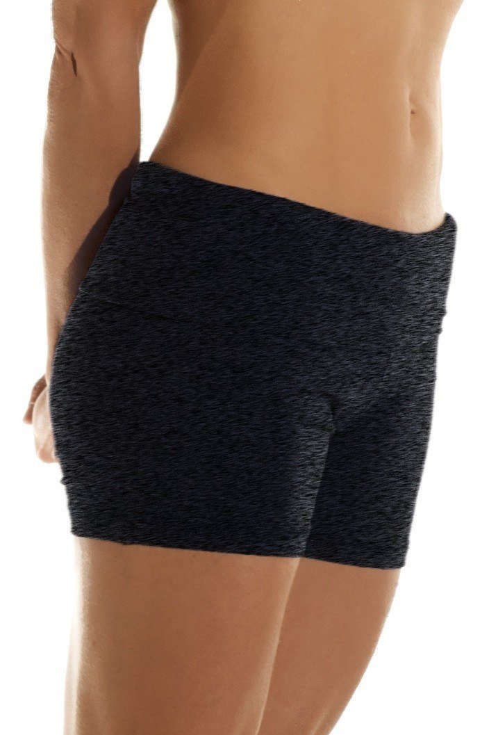 One Step Ahead Roll Down Shorts 20188 - Charcoal   - side view
