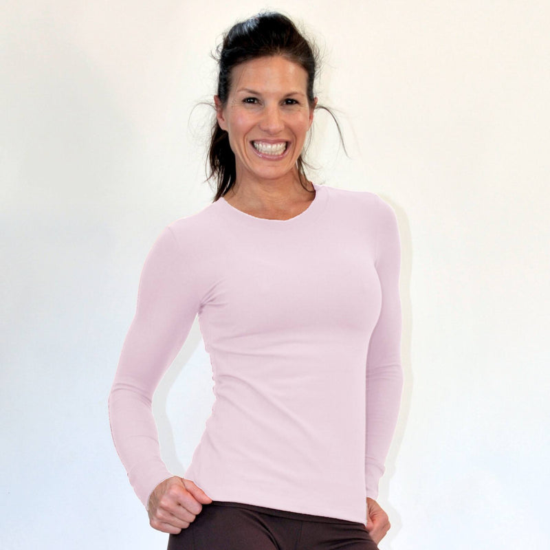 One Step Ahead Crew Neck Long Sleeve Top 2010 - Pink - front view