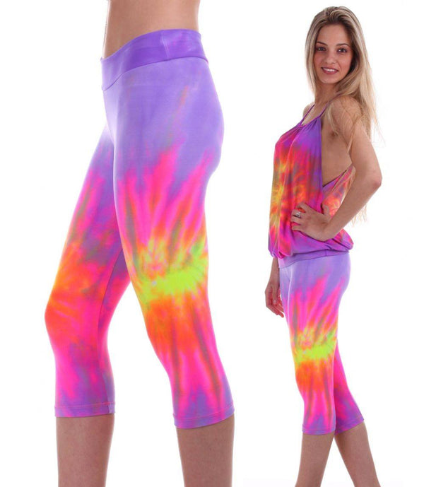 Margarita Activewear Wow Capri Tie Dyed 514012T - wow -  side view
