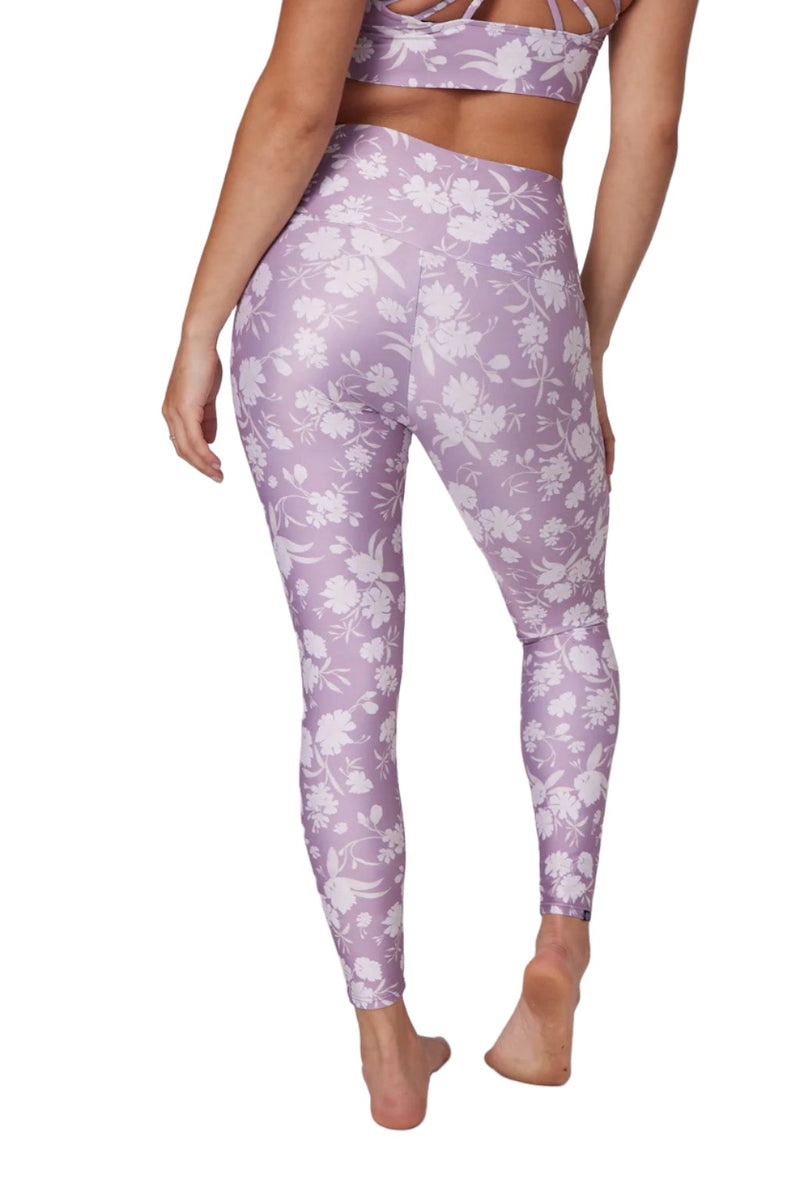 Onzie Flow Highrise Basic Midi 2029 and Plus - Blossom - Back View