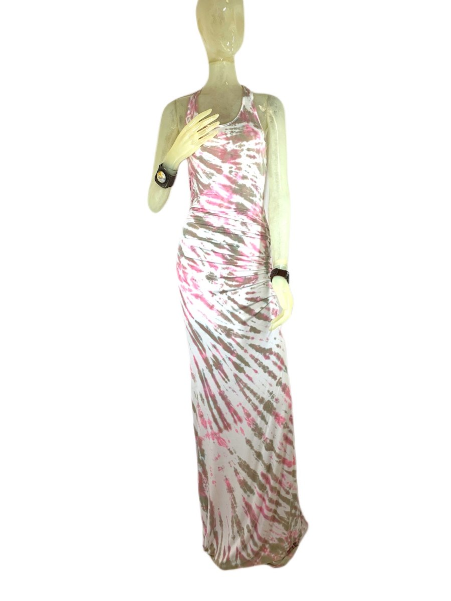 open lace back dress Pink Sunset Maxi – Trinity Clothing main image 1