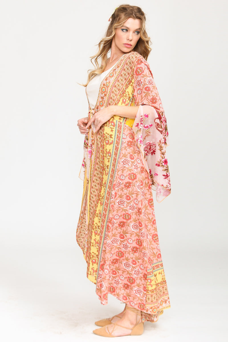 Aratta Silent Journey Roses Kimono