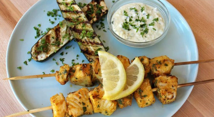 Spicy Fish Kebabs