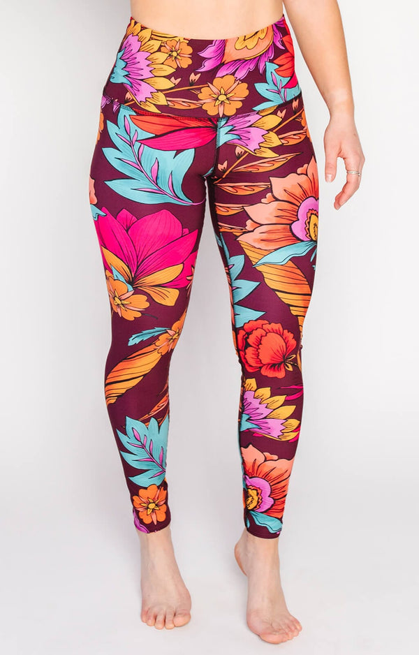 Indie Flow Printed Yoga Leggings by Yoga Democracy