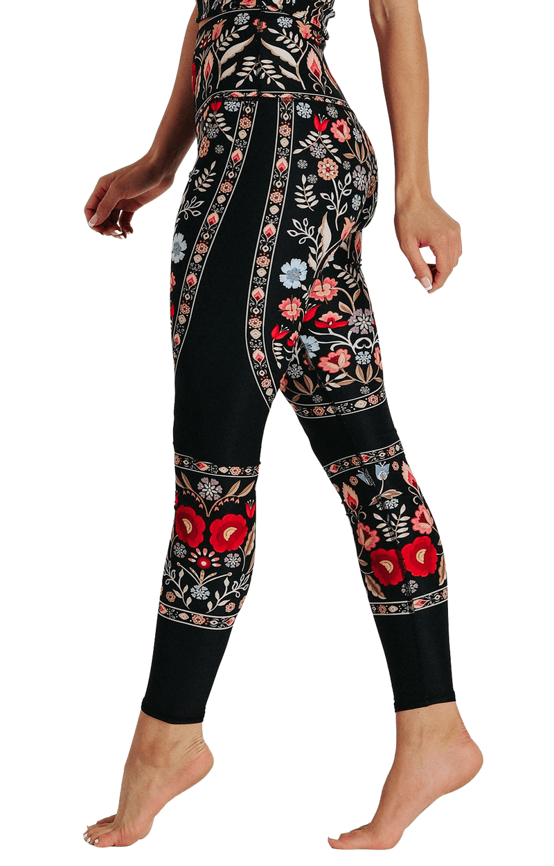 Rustica Printed Yoga Leggings by Yoga Democracy