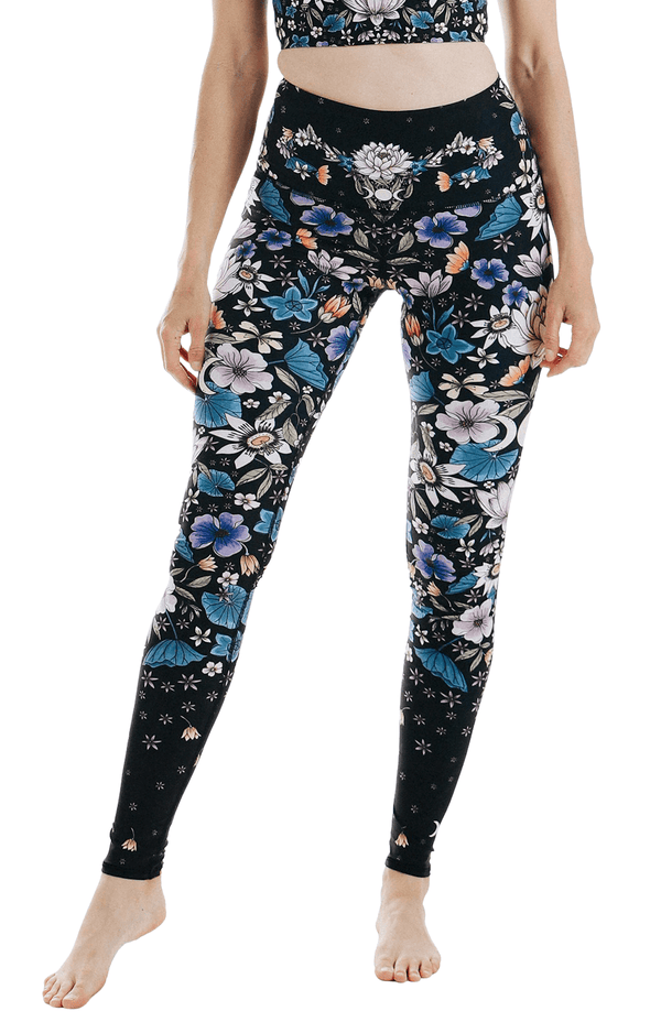 Divine Feminine Printed Yoga Leggings by Yoga Democracy