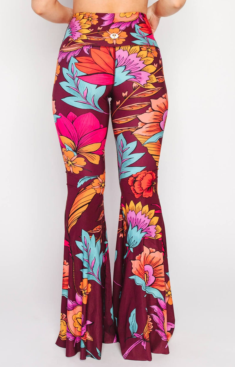 Indie Flow Printed Bell Bottoms by Yoga Democracy