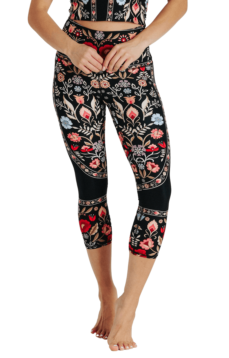 Rustica Printed Yoga Crops by Yoga Democracy