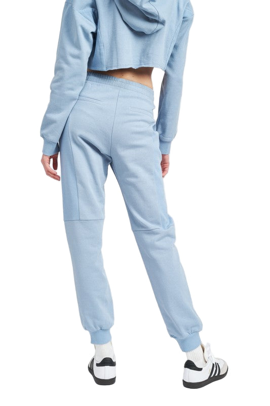 EMORY PARK RIB CONTRAST JOGGER PANTS - Back View