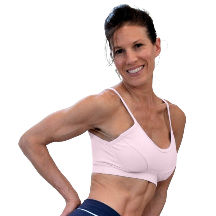 One Step Ahead Brushed Supplex Padded Bra - White - Side View