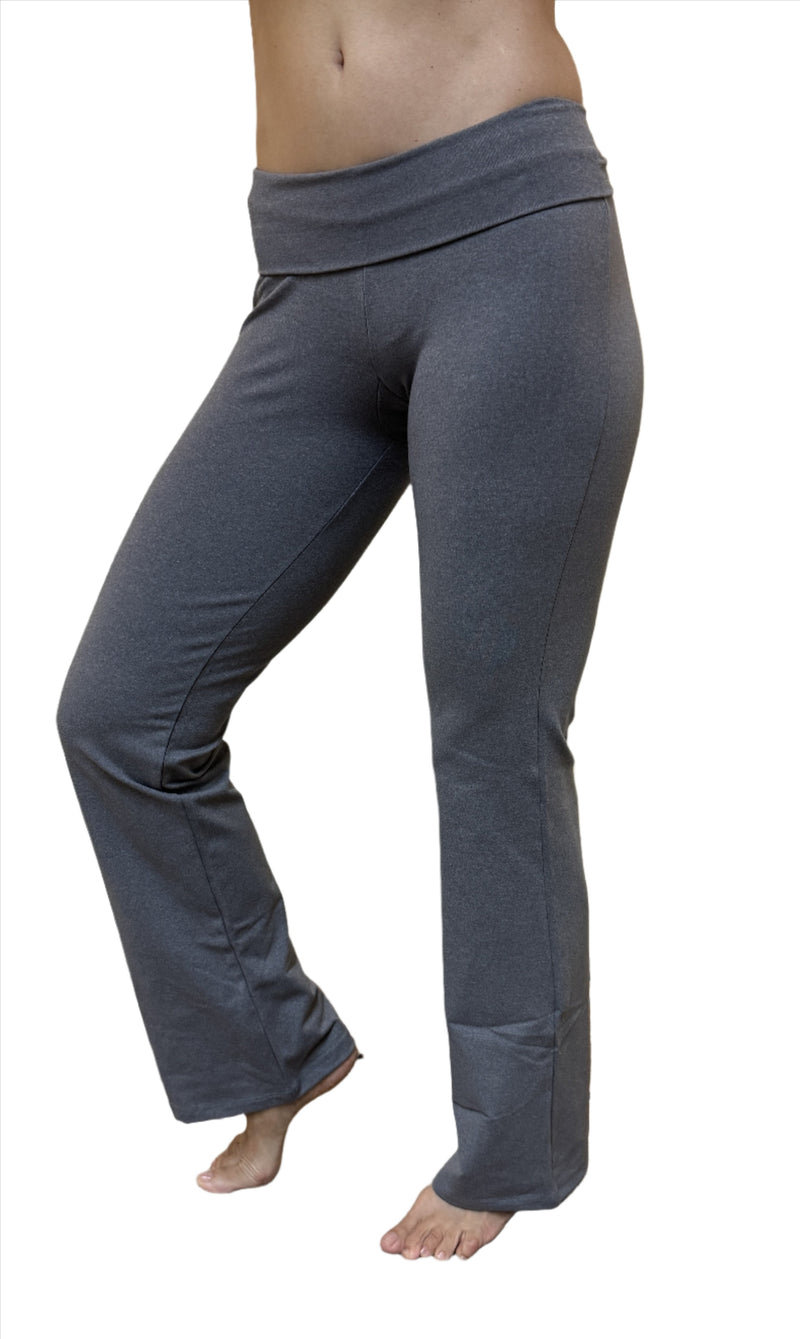 One Step Ahead Roll down pant Front Heather Grey