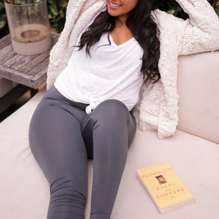 Solid Carbon Grey Hot Pant