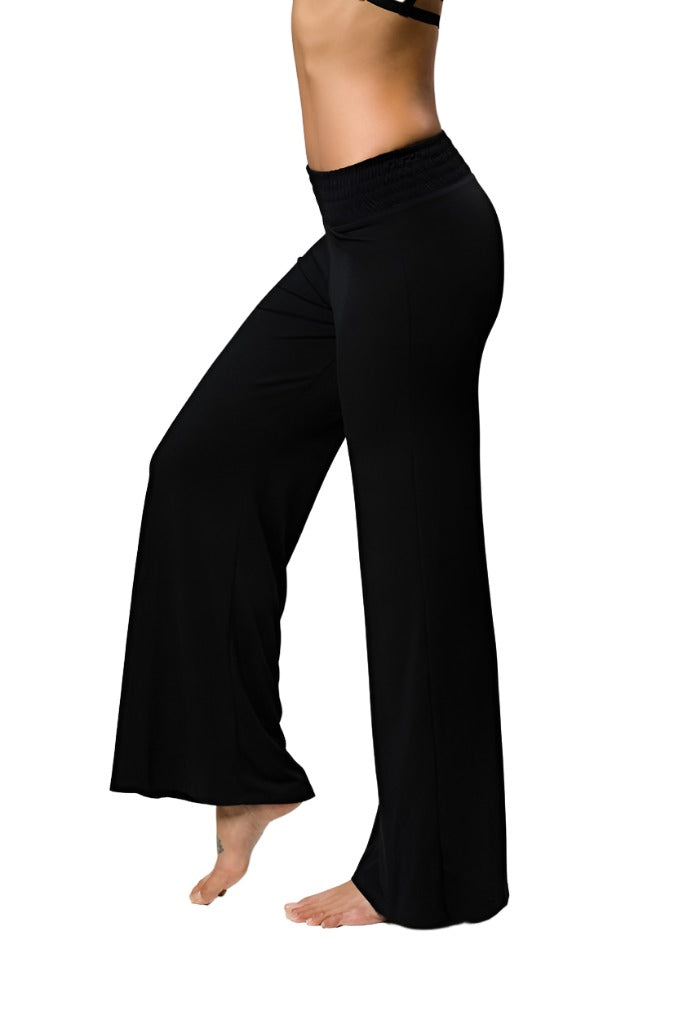 Onzie Hot Yoga Palazzo Pant 230 - Black - side view