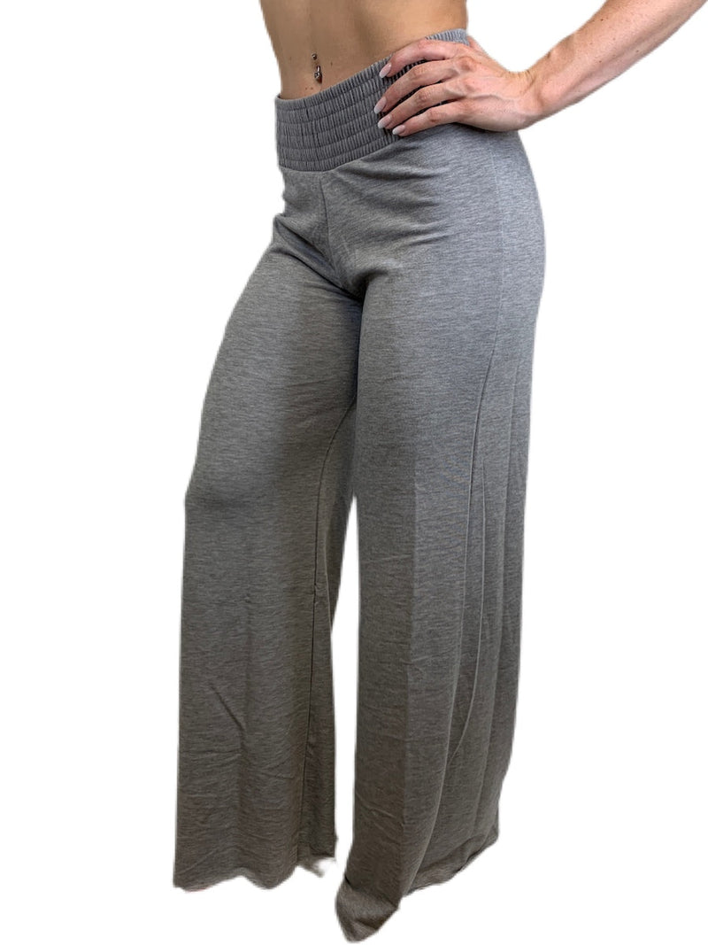 Onzie Hot Yoga Palazzo Pant 230 - Heather - side view