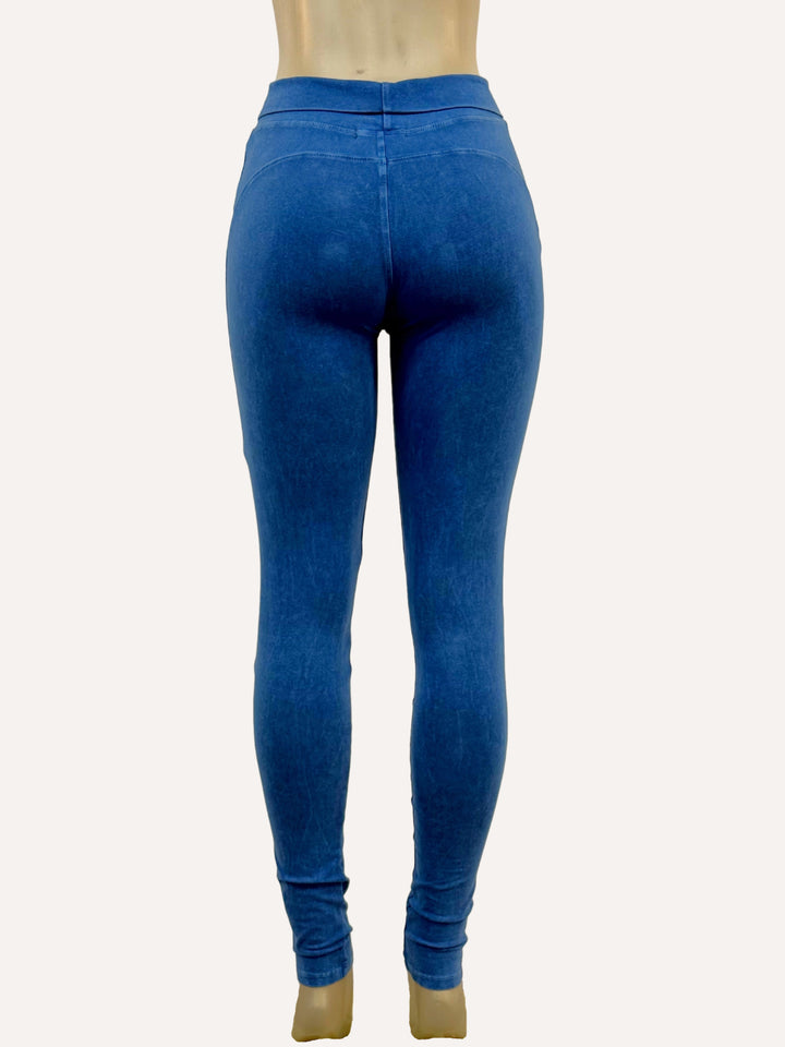 T-Party Fold Over MINERAL WASH LEGGING with Saddle Back Details CJ5701