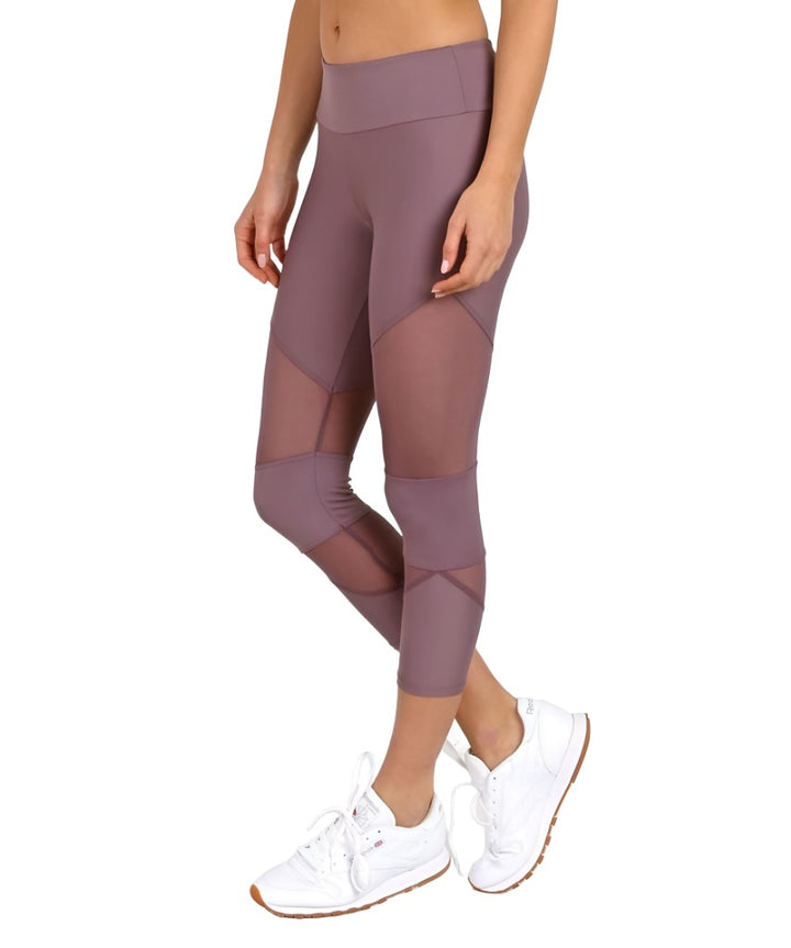 Onzie Hot Yoga Cut Out Capri 270 - Purple Haze - Side View