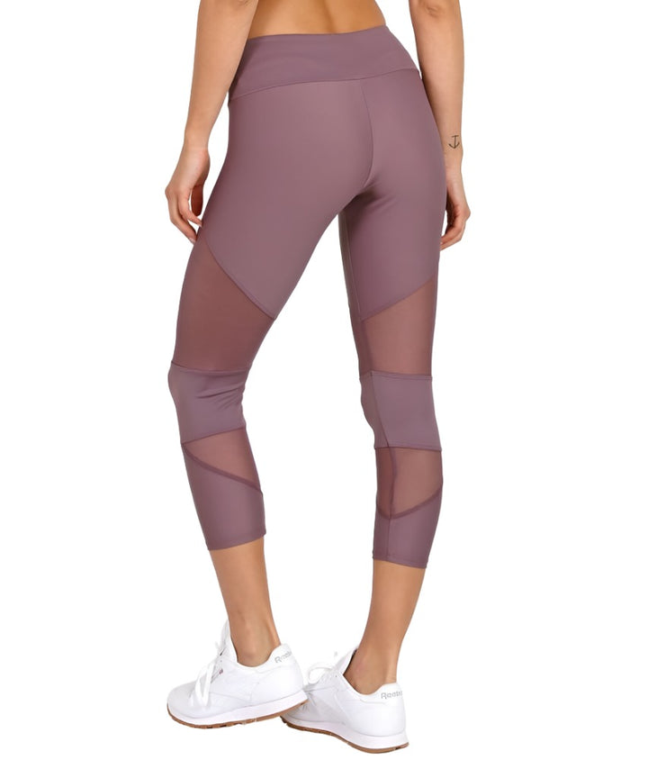 Onzie Hot Yoga Cut Out Capri 270 - Purple Haze - Rear View