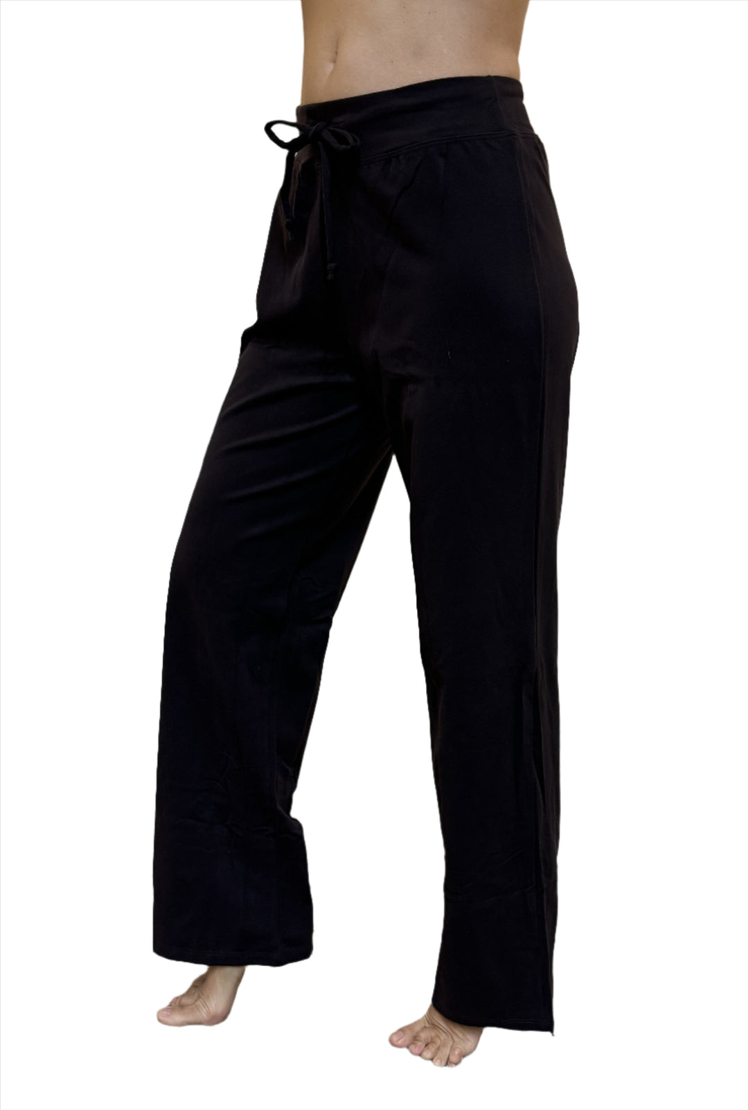 Loose One Step Ahead Pants with Drawstring in Chocolate