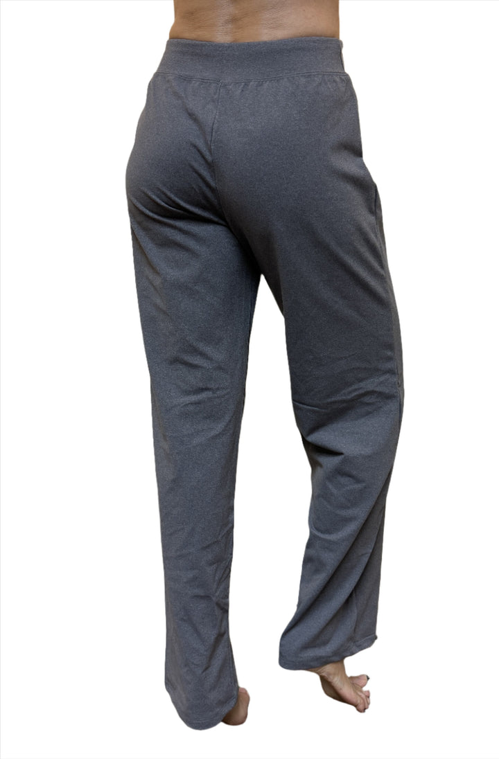 Loose One Step Ahead Pants with Drawstring in Heather Gray