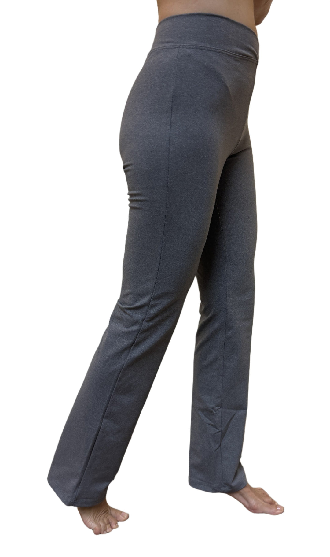 V front Boot Cut Pant From One Step Ahead Heather Grey