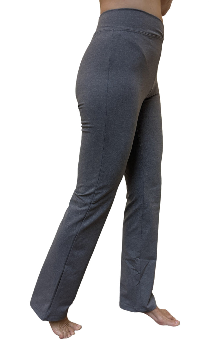 V front Boot Cut Pant From One Step Ahead Heather Grey