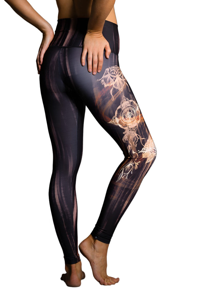 Onzie Hot Yoga High Rise Legging 276 - Henna - Back View